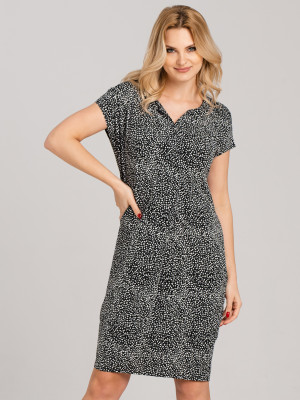 Sukienka T-shirt damska Look Made With Love 753 Abele S/M Czarna (5903999312176). Sukienki damskie