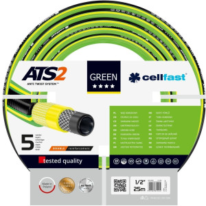Wąż ogrodowy Cellfast Green ATS2 25 m 1/2" (5901828852404). Węże ogrodowe