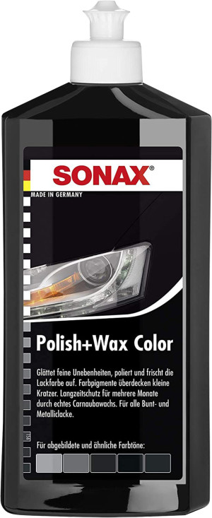 Koloryzujący wosk Sonax polish wax color nano pro 500 ml 296100 czarny (4064700296107). Środki do czyszczenia nadwozia