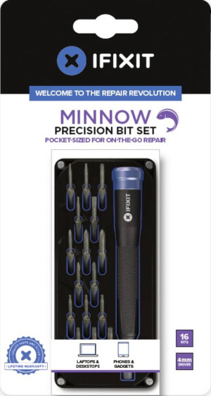 Zestaw narzędzi iFixit Minnow Precision Bit Set 18 elementów (EU145474-1). Zestawy akcesoriów
