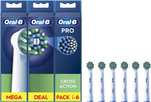 Końcówki do szczoteczki elektrycznej Oral-b Braun Pro Cross Action, 6 szt. białe (8006540847879). Szczoteczki elektryczne i irygatory