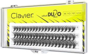 Kępki rzęs Clavier DU2O Double Volume MIX 8 mm - 10 mm - 12 mm (5907465651219). Sztuczne rzęsy