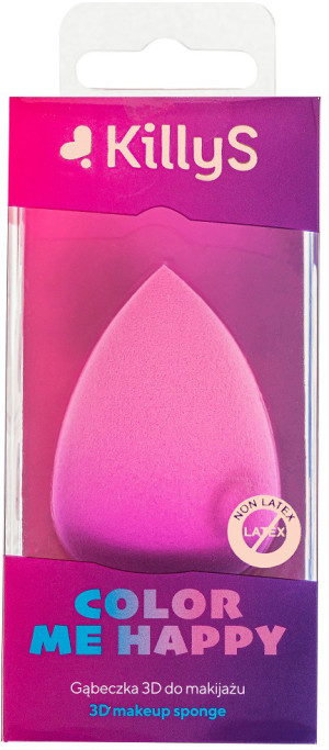 Gąbka do makijażu KillyS Color Me Happy 3D Różowa (3031445005241). Gąbki do makijażu