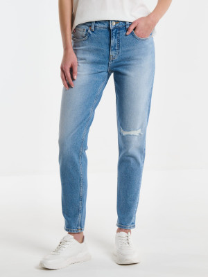 Jeansy slim fit damskie Big Star Maggie-233 W25-L32 Niebieskie (5900714702878). Jeansy damskie