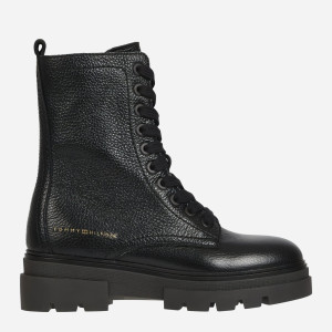 Trapery damskie skórzane Tommy Hilfiger FW0FW06732BDS 36 Czarne (8720641592901). Buty za kostkę damskie