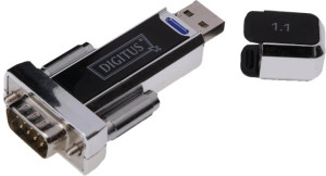 Adapter Digitus RS232 - USB Type-A 0.8 m Silver (DA-70155-1). Kable, adaptery i przejściówki