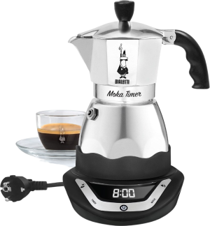 Kawiarka ciśnieniowa Bialetti Moka Timer 365 W srebrny (AGDBLTEXP0048). Ekspresy do kawy