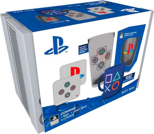 Zestaw prezentowy ABYstyle Playstation Box Glass XXl + Mug + 2 Coasters Classic 2019 (5028486417131). Gadżety dla graczy