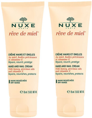 Zestaw kremów do rąk Nuxe Rêve De Miel Hand And Nail Cream 2x50 ml (3264680010798). Pielęgnacja dłoni