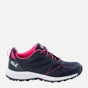 Buty sportowe dziecięce dla dziewczynki lekkie Jack Wolfskin Woodland Texapore Low K 4042162-8333 29 Granatowe (4064993186925). Buty sportowe i sneakersy dziewczęce