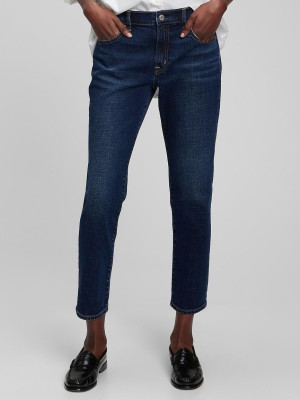 Jeansy slim fit damskie GAP 794603-00 24 Granatowe (1200061645571). Jeansy damskie
