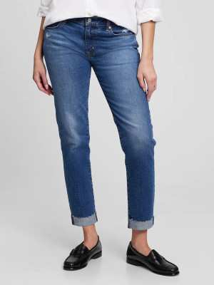 Jeansy regular fit damskie GAP 794602-00 28 Granatowe (1200061643164). Jeansy damskie