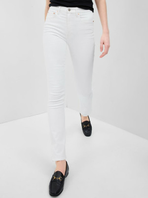 Jeansy slim fit damskie GAP 570955-00 25 Białe (1200119995306). Jeansy damskie