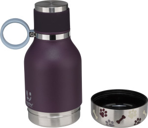 Butelka na wodę dla psów Asobu Dog Bowl Bottle Purple 1 l (0842591039720). Naczynia dla zwierząt