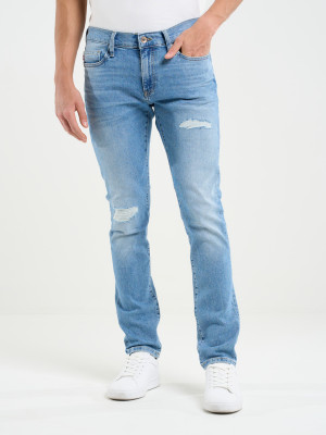 Jeansy slim fit męskie Big Star Terry Slim W36L32 Niebieskie (5900714704704). Jeansy męskie