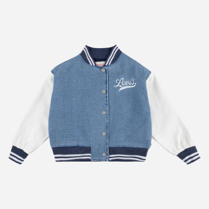 Kurtka jeansowa dziecięca dla dziewczynki Levis 4EK799-MBR 146-152 cm (12A) Niebieska (3666643068929). Kurtki jeansowe dziewczęce