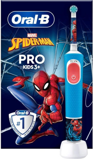 Elektryczna szczoteczka do zębów Oral-b Braun Vitality Pro Kids 3+ Spider-Man (8006540772768). Szczoteczki elektryczne i irygatory