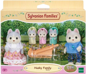 Zestaw figurek Epoch Sylvanian Families Rodzina piesków Husky 5 szt (5054131056363). Figurki superbohaterów