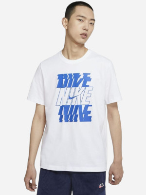 Koszulka męska Nike M Nsw Tee Swoosh/Block 12Mo DB6475-100 XS Biała (194502454260). T-shirty męskie