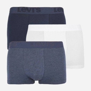 Zestaw majtek męskich typu bokserki 3 szt Levi's Premium Trunk 3P 9050420010090 S Niebieski/Biały (8718824989549). Majtki męskie