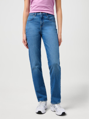 Jeansy regular fit damskie Wrangler 112351740 27/32 Niebieskie (5401019942254). Jeansy damskie