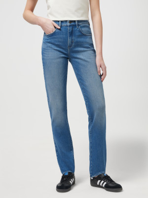Jeansy regular fit damskie Wrangler 112351744 28/32 Niebieskie (5401019942438). Jeansy damskie