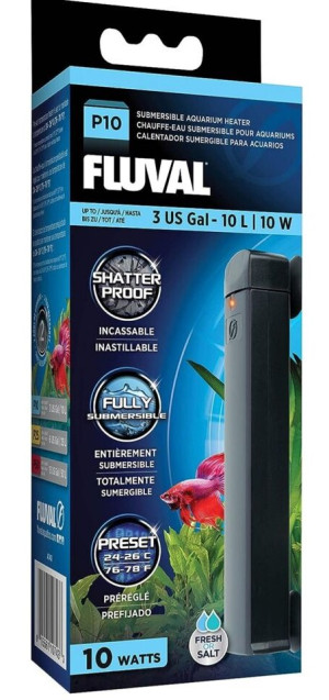 Grzejnik do akwarium Fluval Heater P10 10 W (0015561107433). Ogrzewanie i chłodzenie