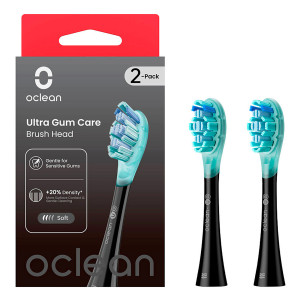 Końcówka do elektrycznej szczoteczki do zębów Oclean Ultra Gum Care 2szt Black. Szczoteczki elektryczne i irygatory