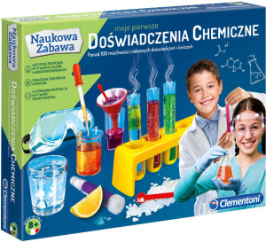 Zestaw do eksperymentów naukowych Clementoni Moje Pierwsze Doświadczenia Chemiczne (8005125607747). Zestawy do eksperymentów dla dzieci