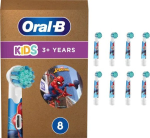 Końcówki do szczoteczki elektrycznej Oral-b Braun Kids Spider-Man, 8 szt. (OBBRU8SPID). Szczoteczki elektryczne i irygatory