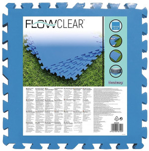 Powłoka ochronna na dno basenu Bestway Pool Floor Protector 50 x 50 cm 9 szt (6942138961409). Akcesoria do basenów
