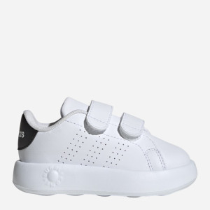 Sneakersy dziecięce dla dziewczynki na rzepy adidas Advantage Cf I ID5284 25 Białe z czarnym (4066765025456). Tenisówki i trampki dziewczęce