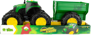 Zabawkowy traktor Tomy John Deere Monster Treads z przyczepą i dużymi kołami (0036881473534). Autka i pojazdy zabawkowe