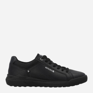 Sneakersy męskie skórzane do kostki RIEKER revu1100-00 41 Czarne (4061811780204). Tenisówki i trampki męskie