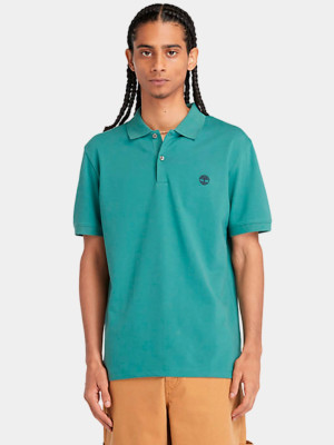 Koszulka polo męska Timberland TB0A2DJE XXL Zielona (194902942138). Koszulki polo męskie