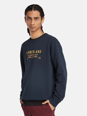 Bluza bez kaptura męska Timberland TB0A6FMV XXL Niebieska (196247871500). Bluzy bez kaptura męskie