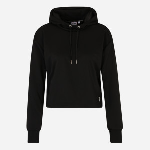 Bluza damska z kapturem krótka Fila FAW0497-80010 S Czarna (4064556394125). Bluzy z kapturem damskie