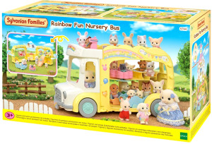 Zestaw do zabawy Epoch Sylvanian Families Rainbow Fun Nursery Bus 5744 (5054131057445). Zestawy zabawek dla dzieci