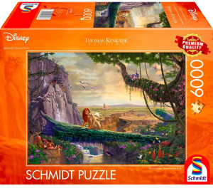 Puzzle Schmidt Thomas Kinkade Studios Disney Dreams CollectiOn The Lion King Return to Pride Rock 136 x 96 cm 6000 elementów (4001504573966). Puzzle i układanki
