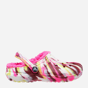 Chodaki dziecięce dla dziewczynki ocieplane Crocs Classic Lined Marbled CR207778 23-24 (C7) 14.5 cm Wielokolorowe (196265141081). Chodaki dziewczęce