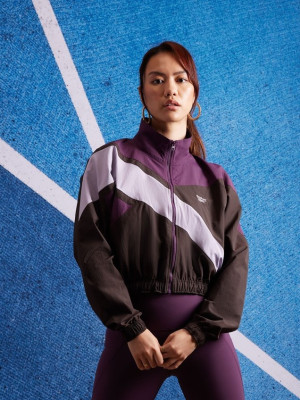 Kurtka wiatrówka damska Reebok Cl Fr Track Top 100206054 2XS Czarna (1200143860533). Kurtki wiatrówki damskie