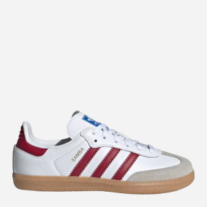 Sneakersy chłopięce adidas Originals Samba OG C IE1333 30.5 (12.5KUK) Białe z czerwonym (4067892674746). Tenisówki i trampki chłopięce