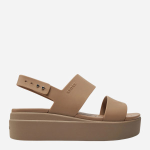 Sandały damskie na platformie Crocs Brooklyn Low Wedge W 206453-2EL 37-38 Beżowe (196265590872). Sandały codzienne i sportowe damskie