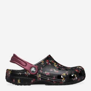 Chodaki dziecięce dla dziewczynki Crocs Classic Ditsy Floral Clog K 210354-0C4 32-33 Czarne (196265775668). Chodaki dziewczęce