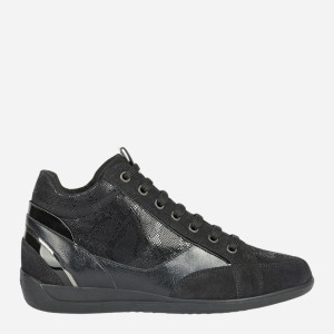Sneakersy damskie skórzane Geox D1668A022PZ-C9999 37 Czarne (8050036253644). Buty sportowe damskie