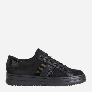 Sneakersy damskie zamszowe Geox D16FED022FP-C0976 36 Czarne (8050036226907). Tenisówki i trampki damskie