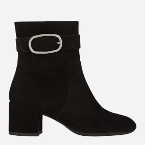 Botki damskie zamszowe Geox D26TWB00021-C9999 36.5 Czarne (8050036778895). Botki damskie