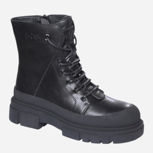 Trzewiki damskie skórzane Lee Cooper LCJ-24-01-2980LA 37 (4UK) 24 cm Czarne (5904292160976). Buty za kostkę damskie