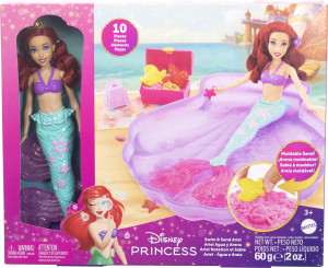 Lalka z akcesoriami Mattel Disney Princess Mała Syrenka Wodna zabawa Arielki (0194735211074). Lalki dla dzieci