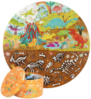 Puzzle Boppi Dinozaury 58 cm 150 elementów (5060459743564). Puzzle i układanki